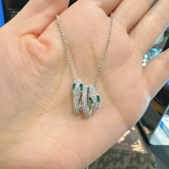 APM Monaco Kaa Hoop Earrings - Picture 3 of 6